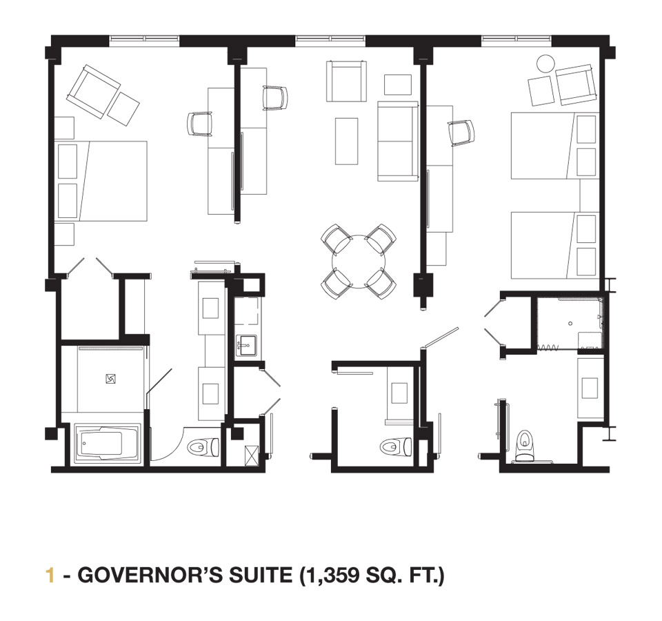 Governor's Suite floor plan