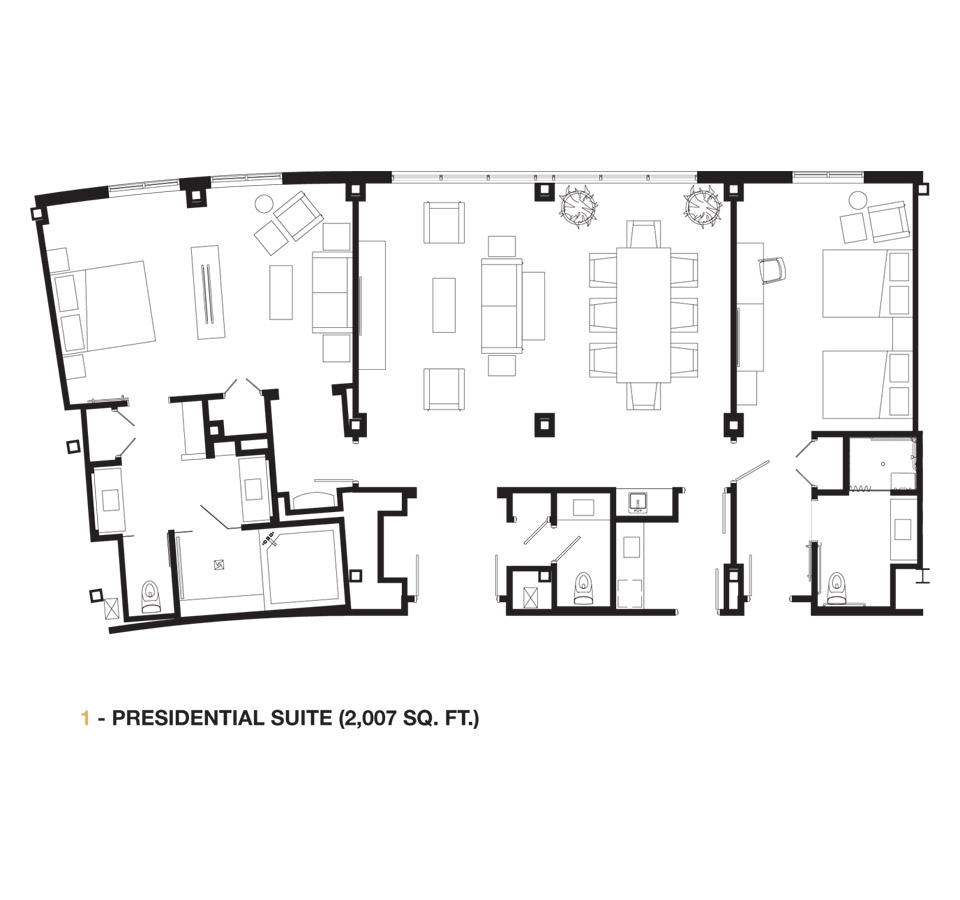 Presidential Suite floor plan
